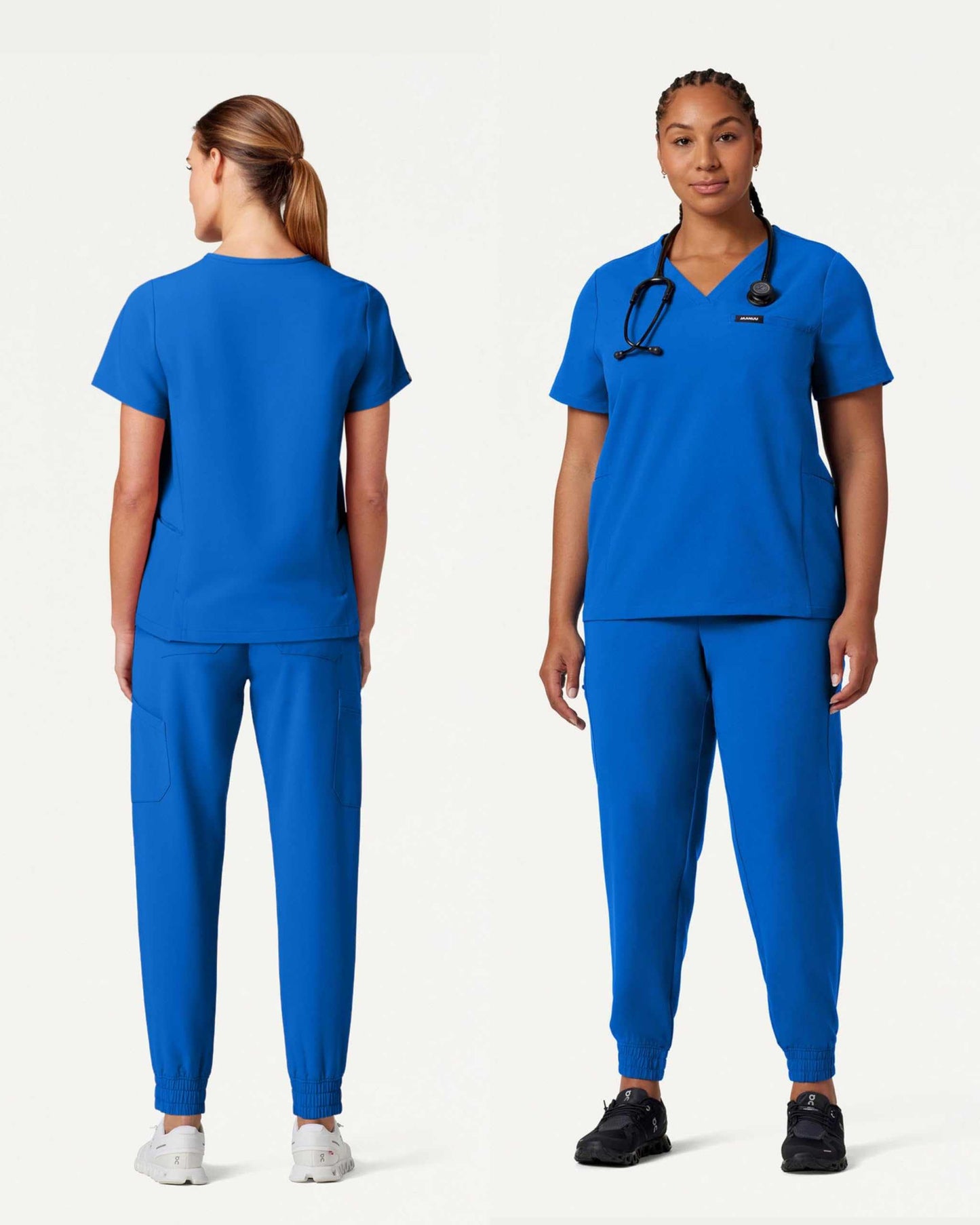 Jaanuu Magna 3-Pocket Classic V-Neck Scrub Top - Purcell's Clothing Company