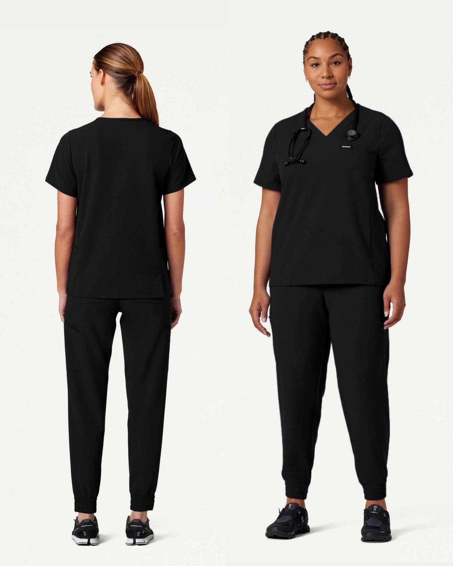 Jaanuu Magna 3-Pocket Classic V-Neck Scrub Top - Purcell's Clothing Company