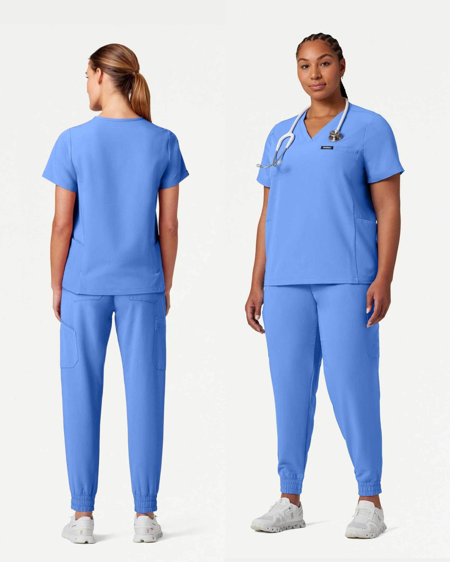 Jaanuu Magna 3-Pocket Classic V-Neck Scrub Top - Purcell's Clothing Company