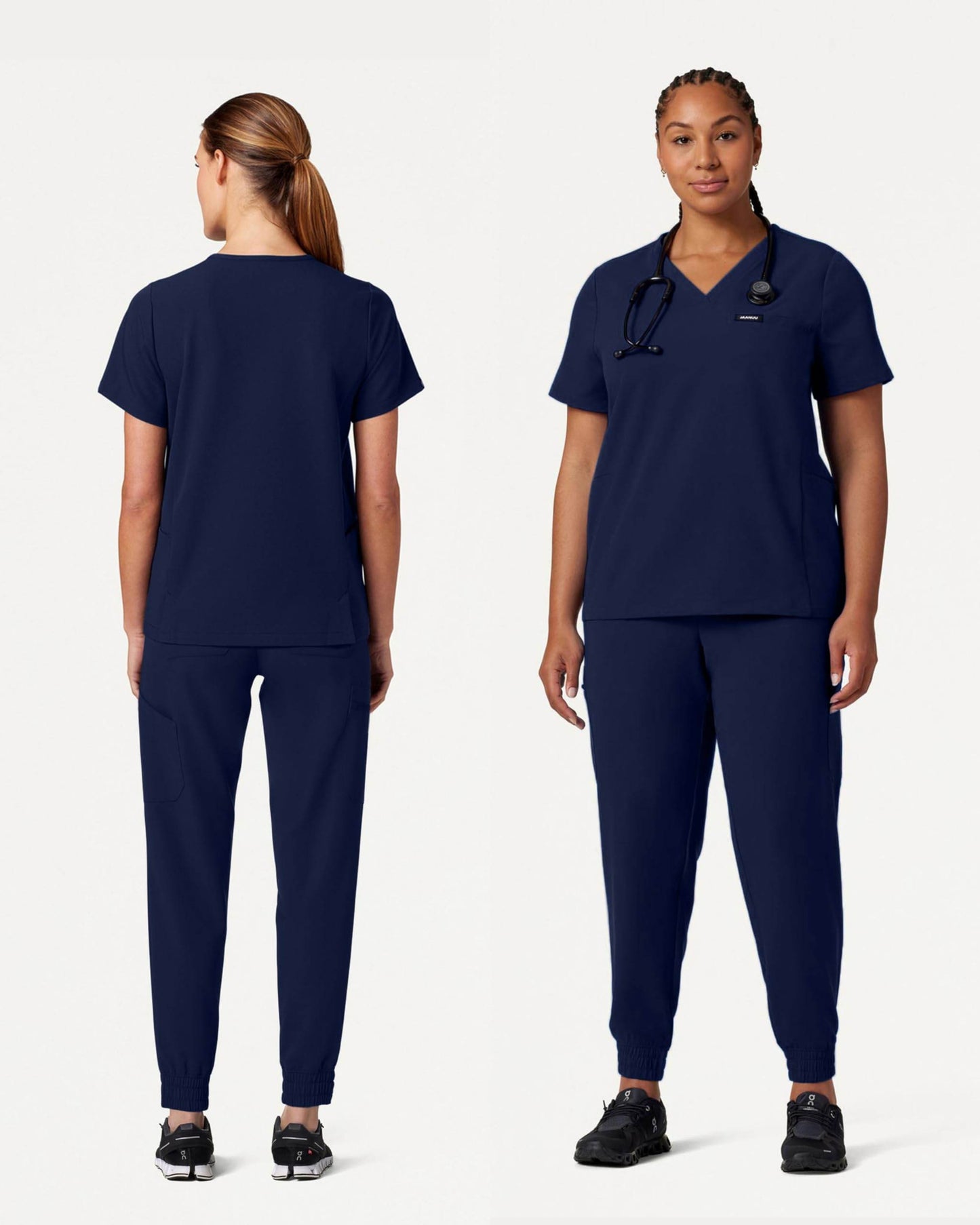 Jaanuu Magna 3-Pocket Classic V-Neck Scrub Top - Purcell's Clothing Company