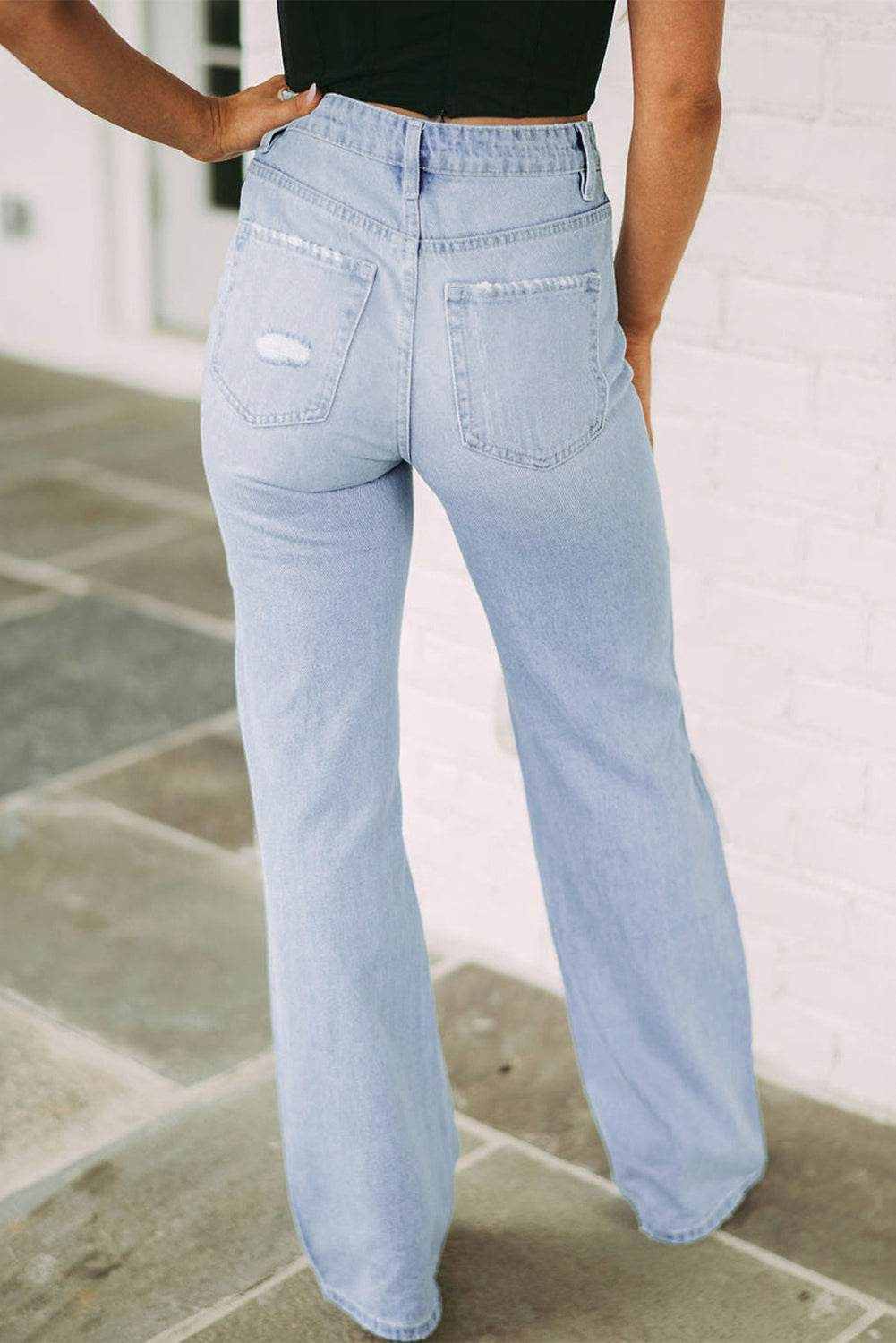 Distressed High Waist Jeans - Purcell's Clothing Company