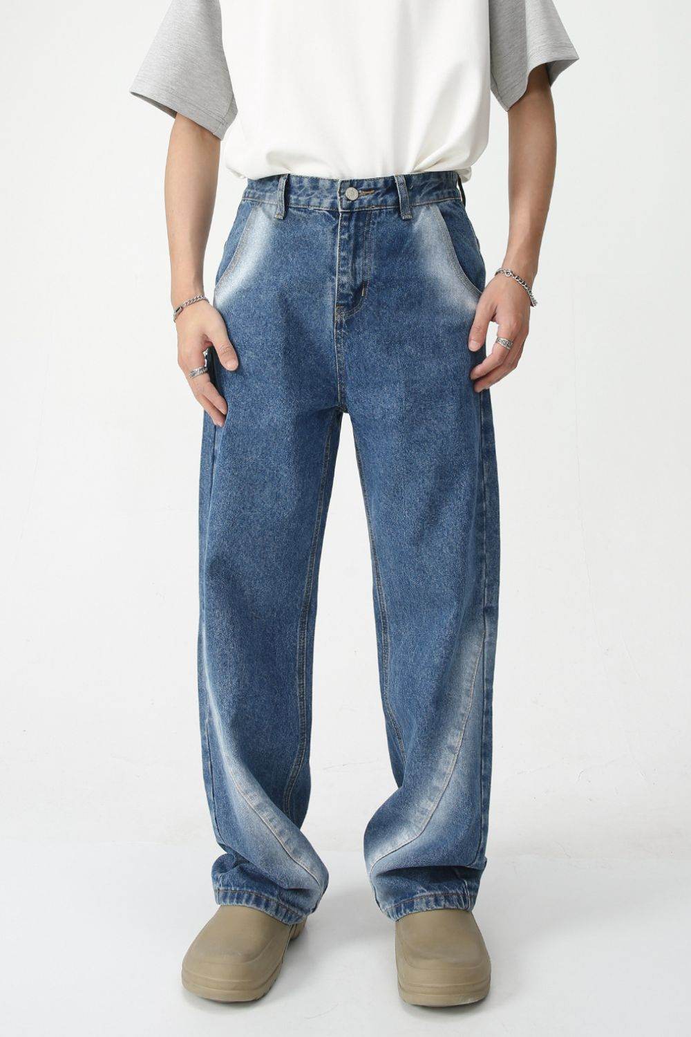 Men's Tie-Dye Washed Straight Leg Jeans - Purcell's Clothing Company
