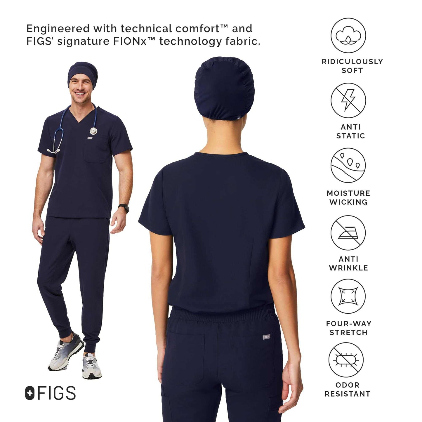 FIGS Modern Expandable Unisex Scrub Cap