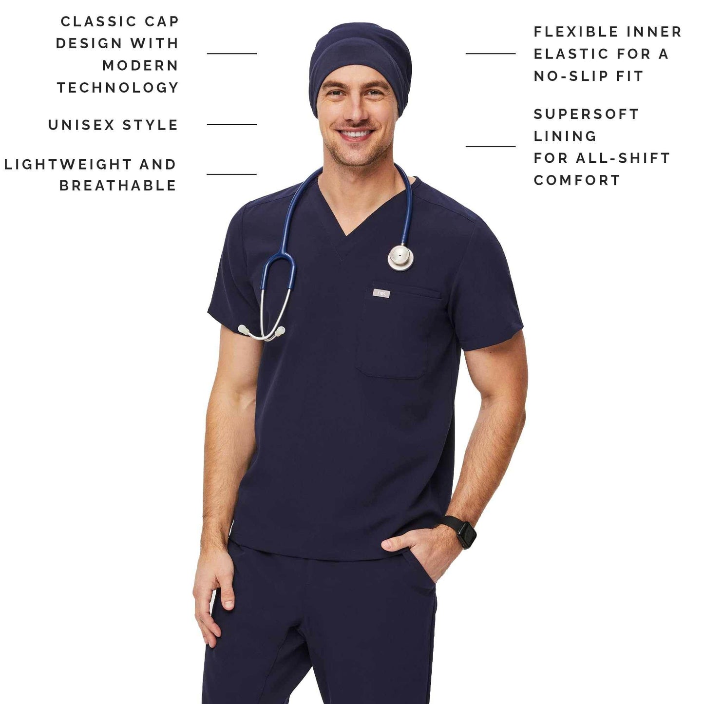 FIGS Modern Expandable Unisex Scrub Cap - Purcell's Clothing Company