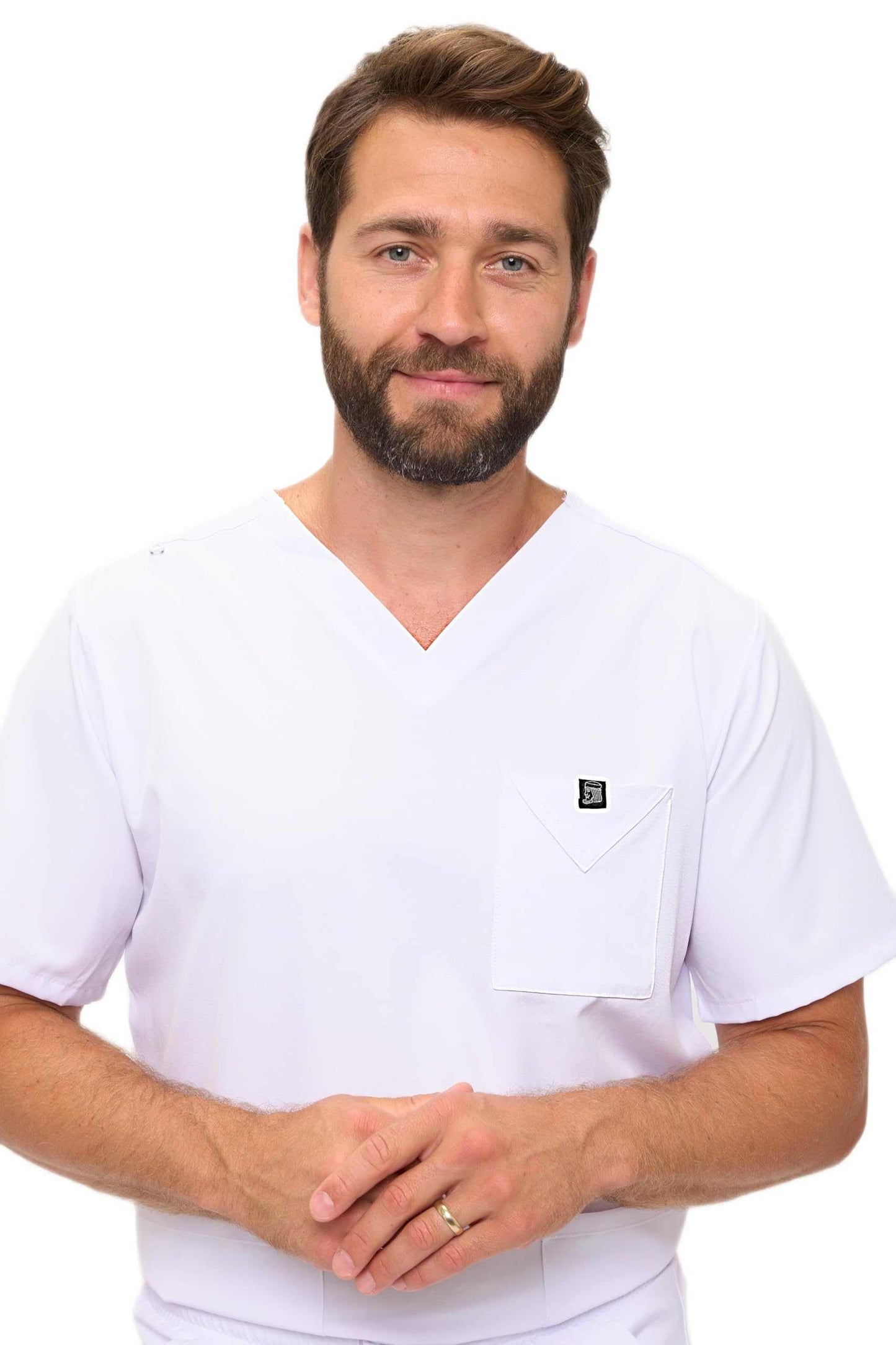 Multi-Pocket Cargo Scrub Set