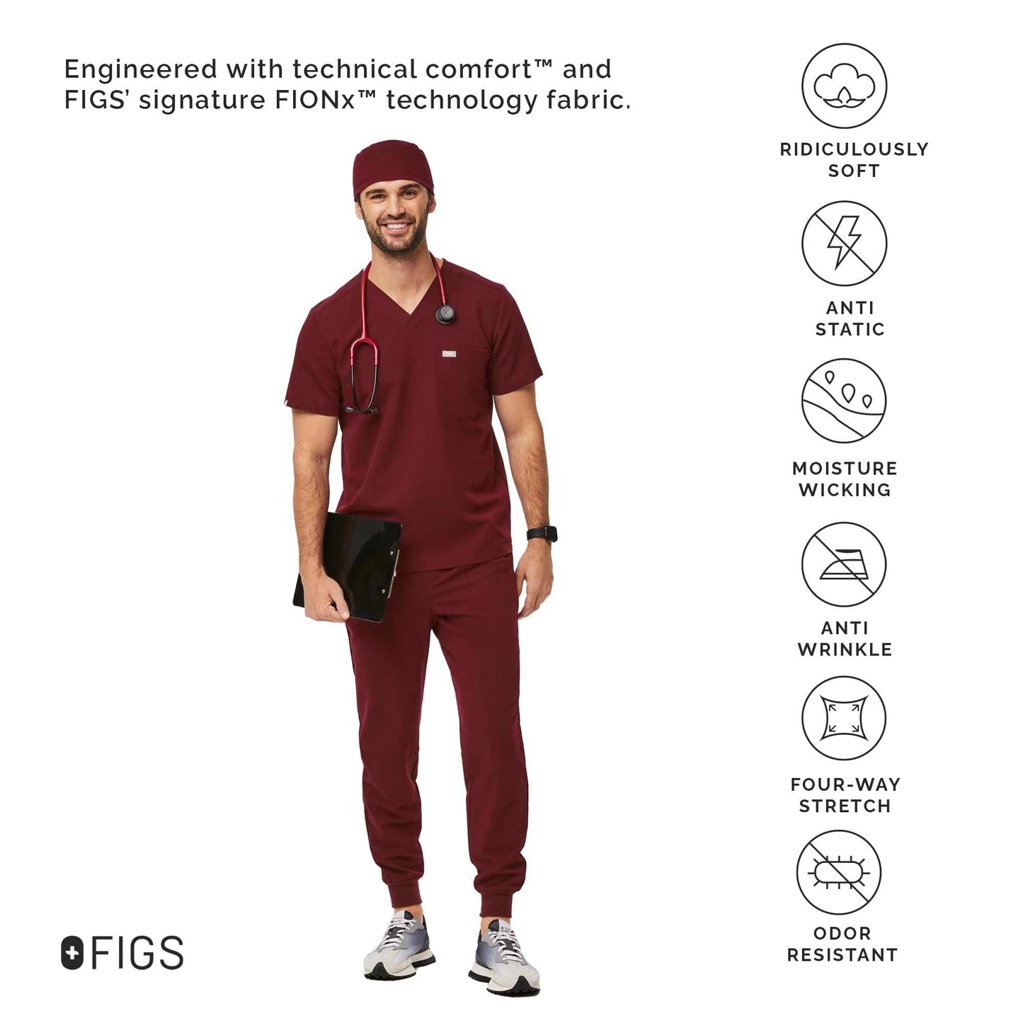 FIGS Modern Classic Unisex Scrub Cap