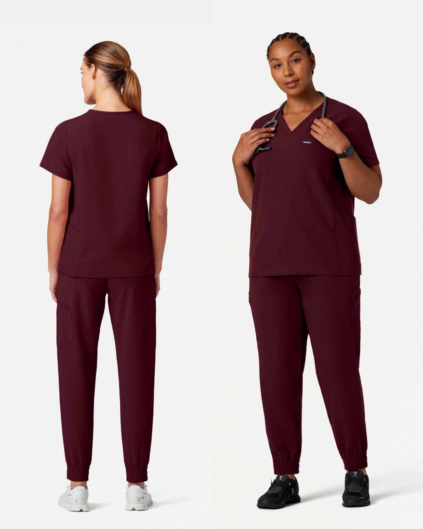 Jaanuu Magna 3-Pocket Classic V-Neck Scrub Top - Purcell's Clothing Company