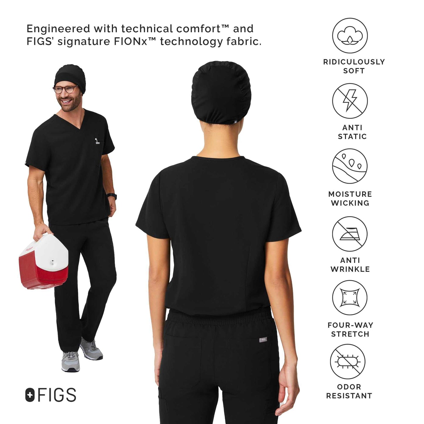 FIGS Modern Expandable Unisex Scrub Cap