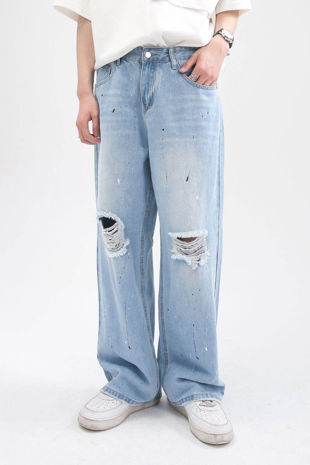 Distressed Jeans with Pockets - Purcell's Clothing Company