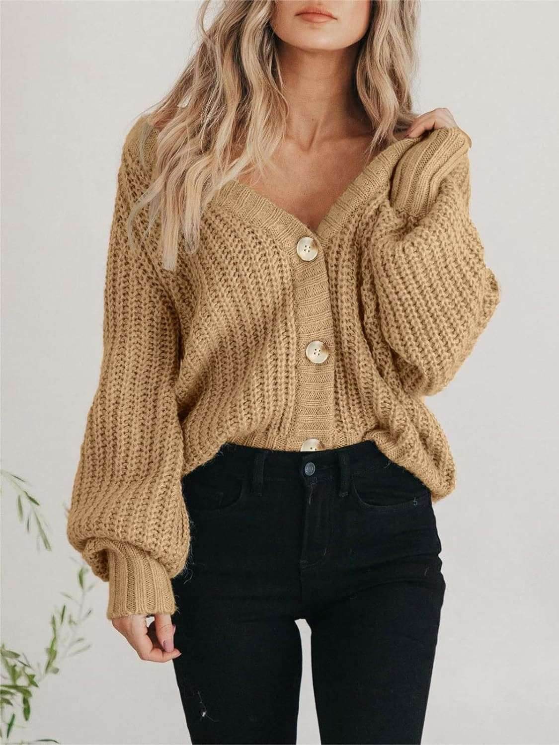 Button Up Long Sleeve Cardigan - Purcell's Clothing Company