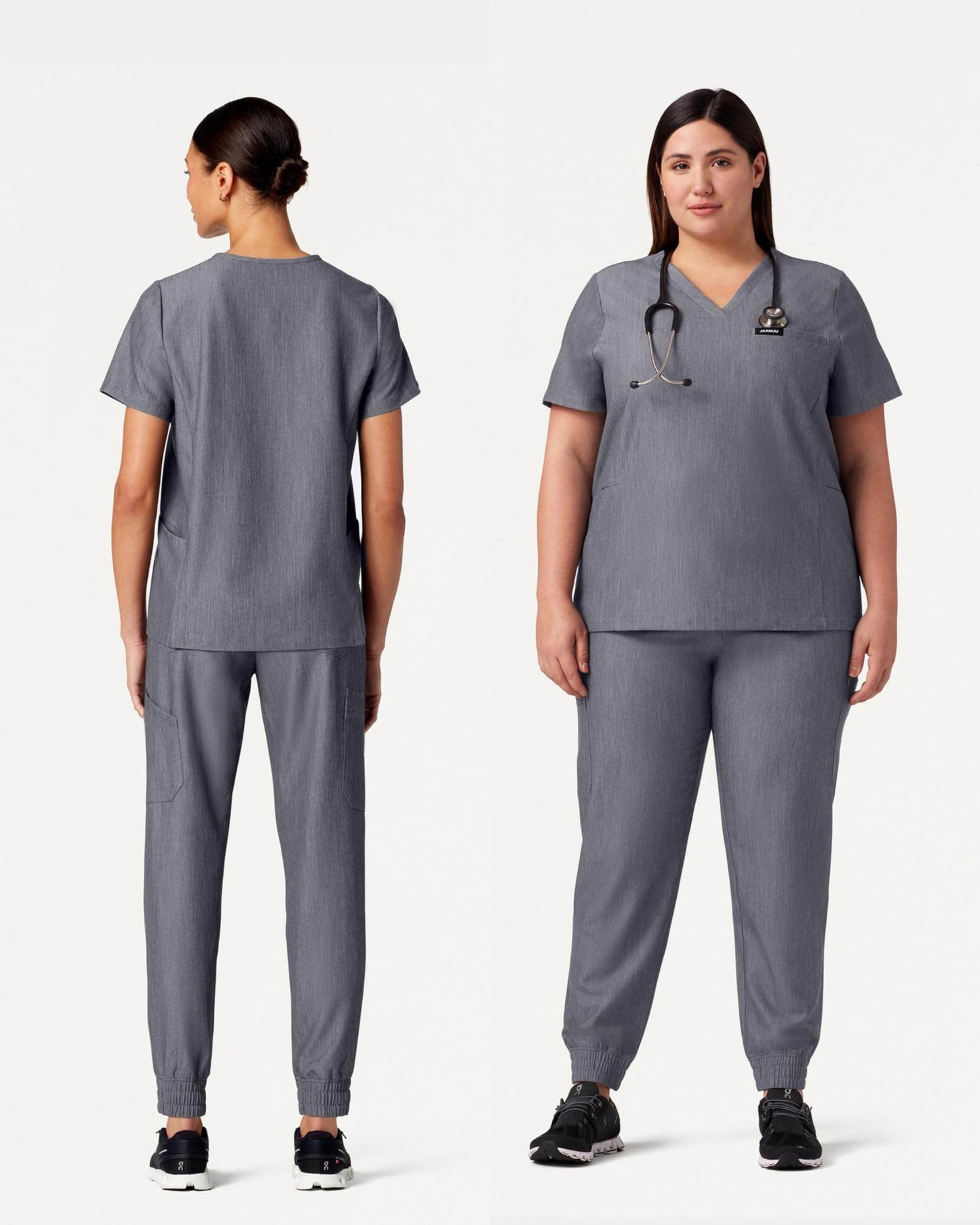 Jaanuu Magna 3-Pocket Classic V-Neck Scrub Top - Purcell's Clothing Company