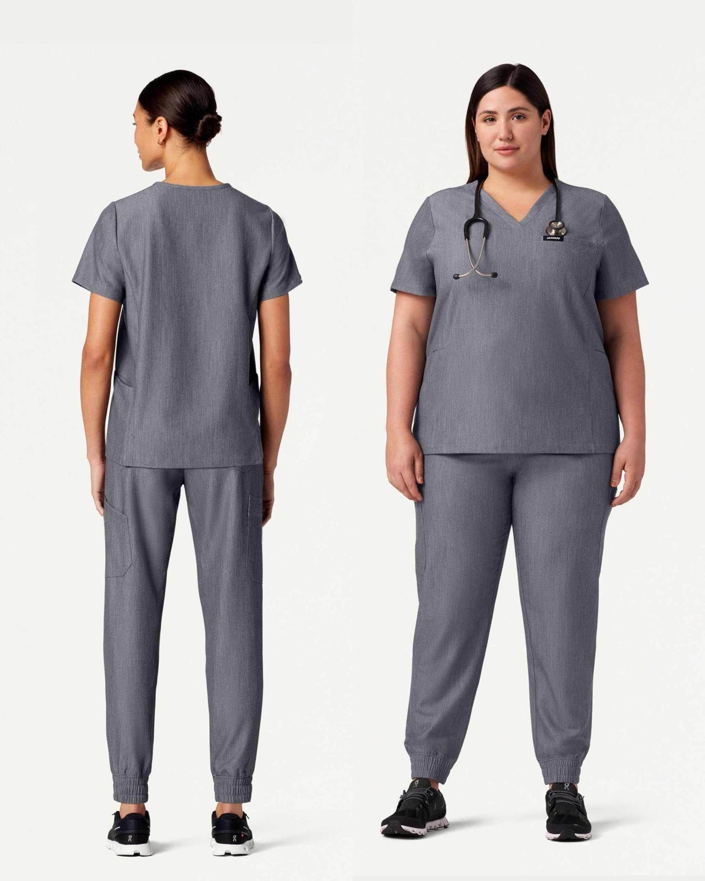 Jaanuu Magna 3-Pocket Classic V-Neck Scrub Top - Purcell's Clothing Company