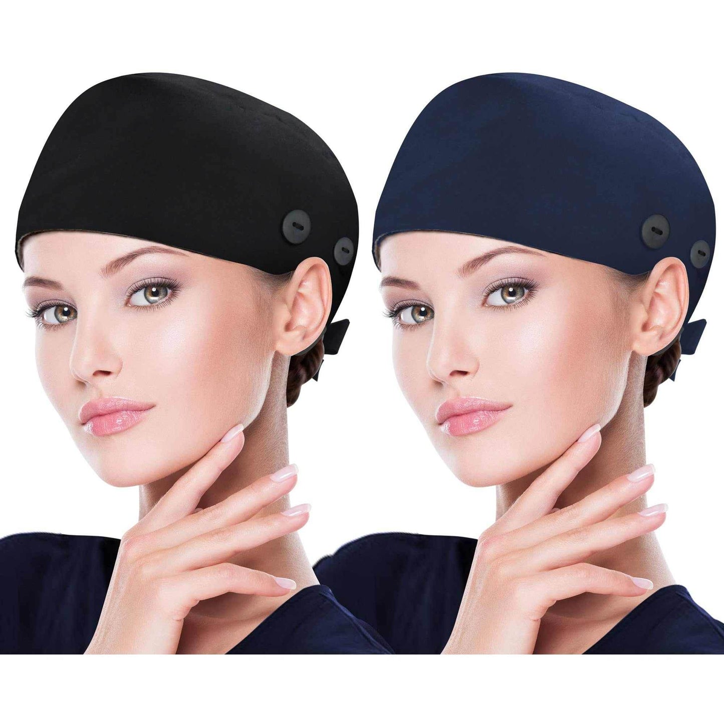 Unisex Adjustable Scrub Cap W/ Button & Sweatband - Purcell's Clothing Company