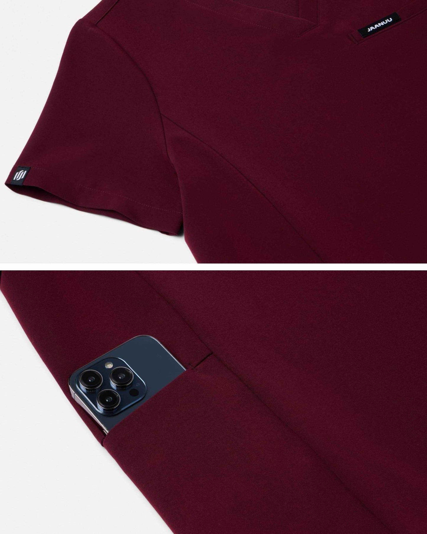 Jaanuu Magna 3-Pocket Classic V-Neck Scrub Top - Purcell's Clothing Company