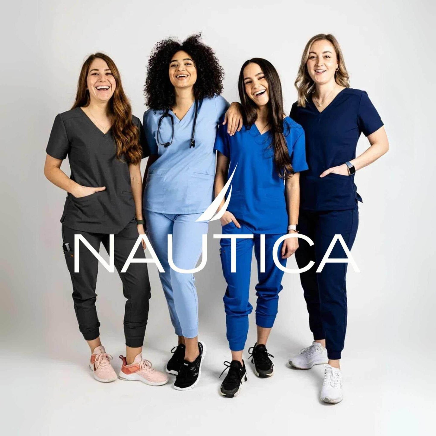 Nautica Scrub Top - V-Neck 3 Pocket - Purcell's Clothing Company