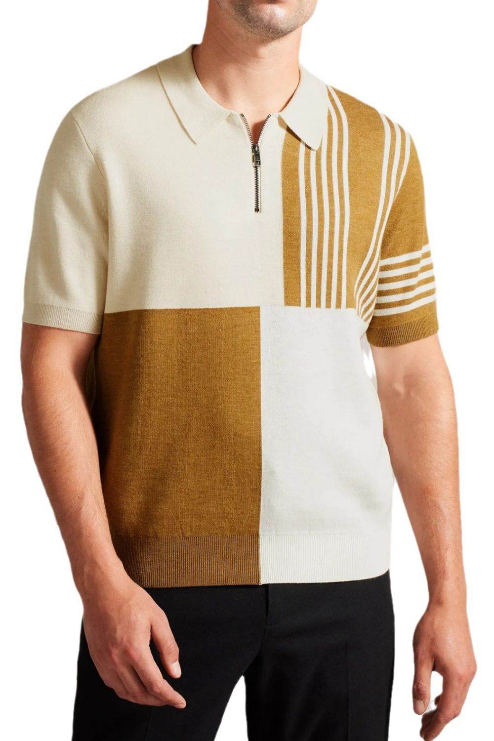 Color Block Short Sleeve Polo - Purcell's Clothing Company