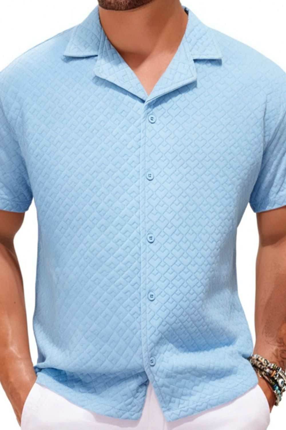 Men's Plus Size Button Down Short Sleeve Shirt - Purcell's Clothing Company