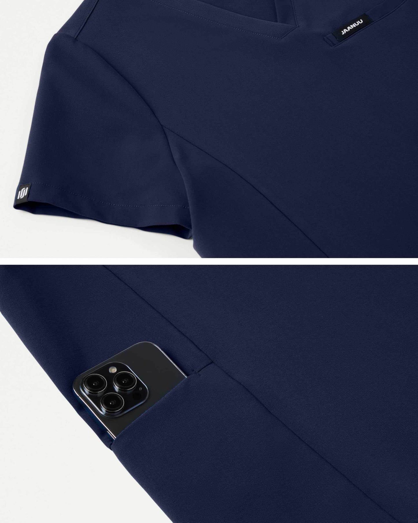 Jaanuu Magna 3-Pocket Classic V-Neck Scrub Top - Purcell's Clothing Company