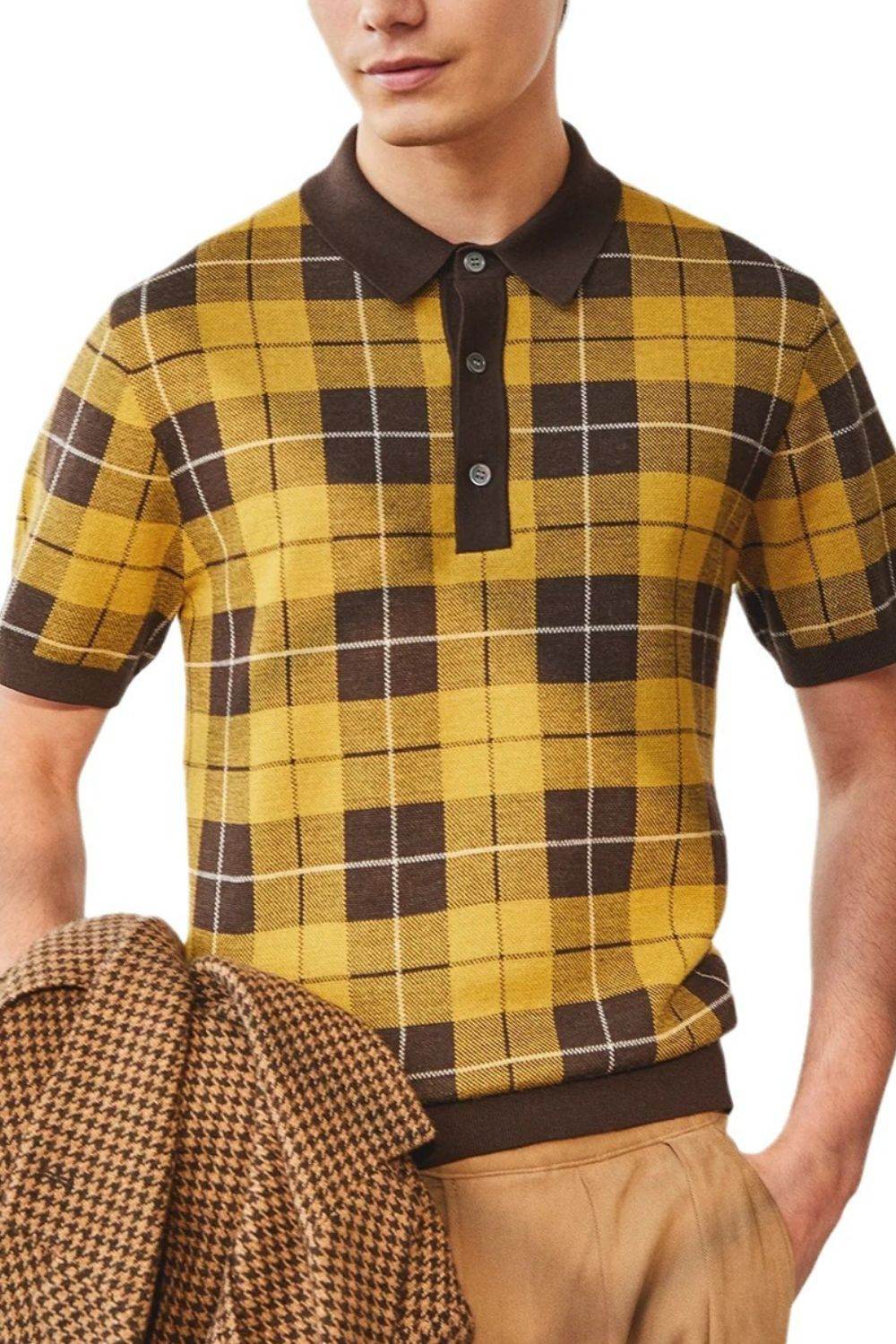 Plaid Short Sleeve Polo - Purcell's Clothing Company
