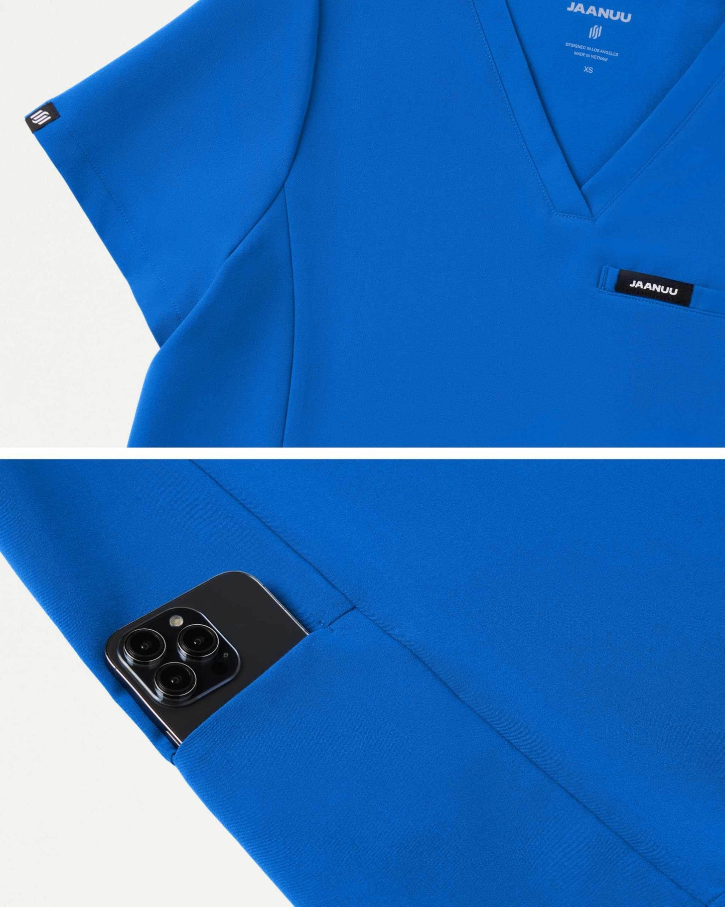 Jaanuu Magna 3-Pocket Classic V-Neck Scrub Top - Purcell's Clothing Company