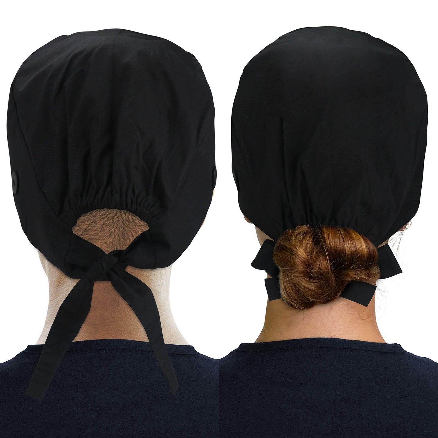 Unisex Adjustable Scrub Cap W/ Button & Sweatband - Purcell's Clothing Company