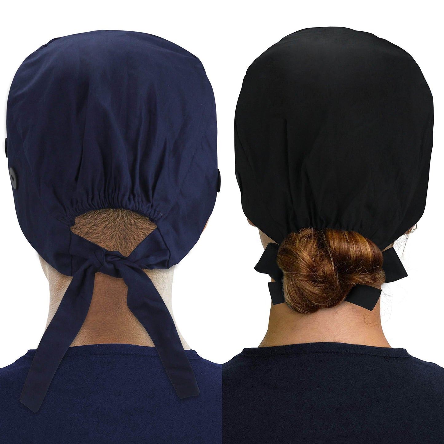 Unisex Adjustable Scrub Cap W/ Button & Sweatband - Purcell's Clothing Company
