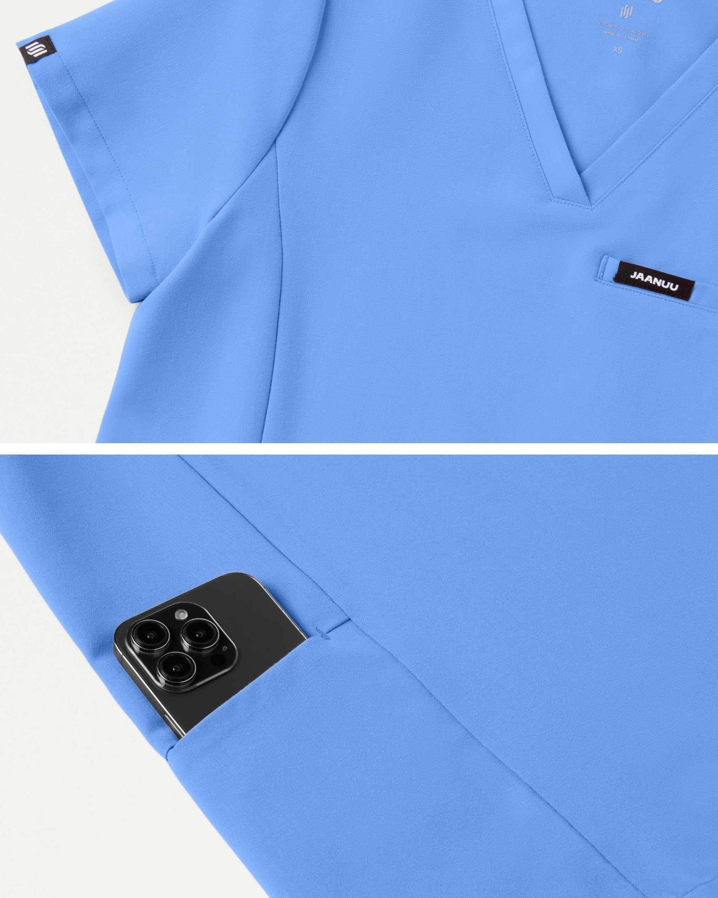Jaanuu Magna 3-Pocket Classic V-Neck Scrub Top - Purcell's Clothing Company