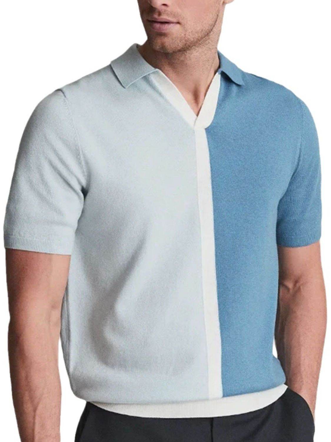 Two-Tone Short Sleeve Polo - Purcell's Clothing Company