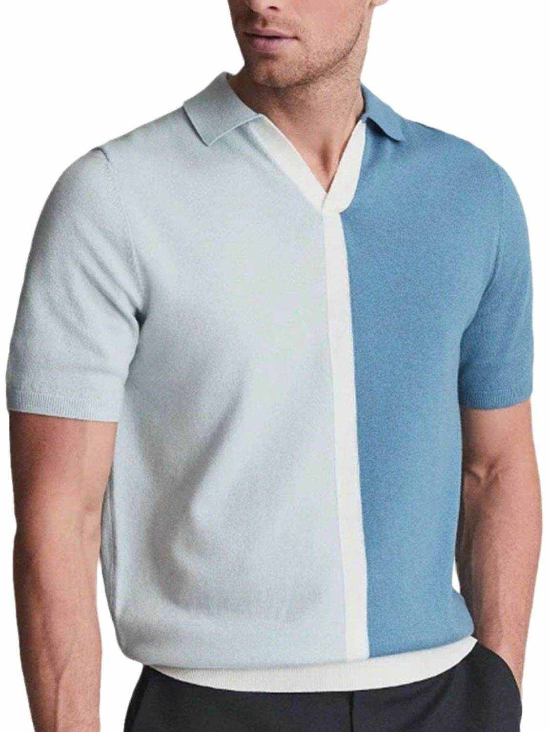 Two-Tone Short Sleeve Polo - Purcell's Clothing Company