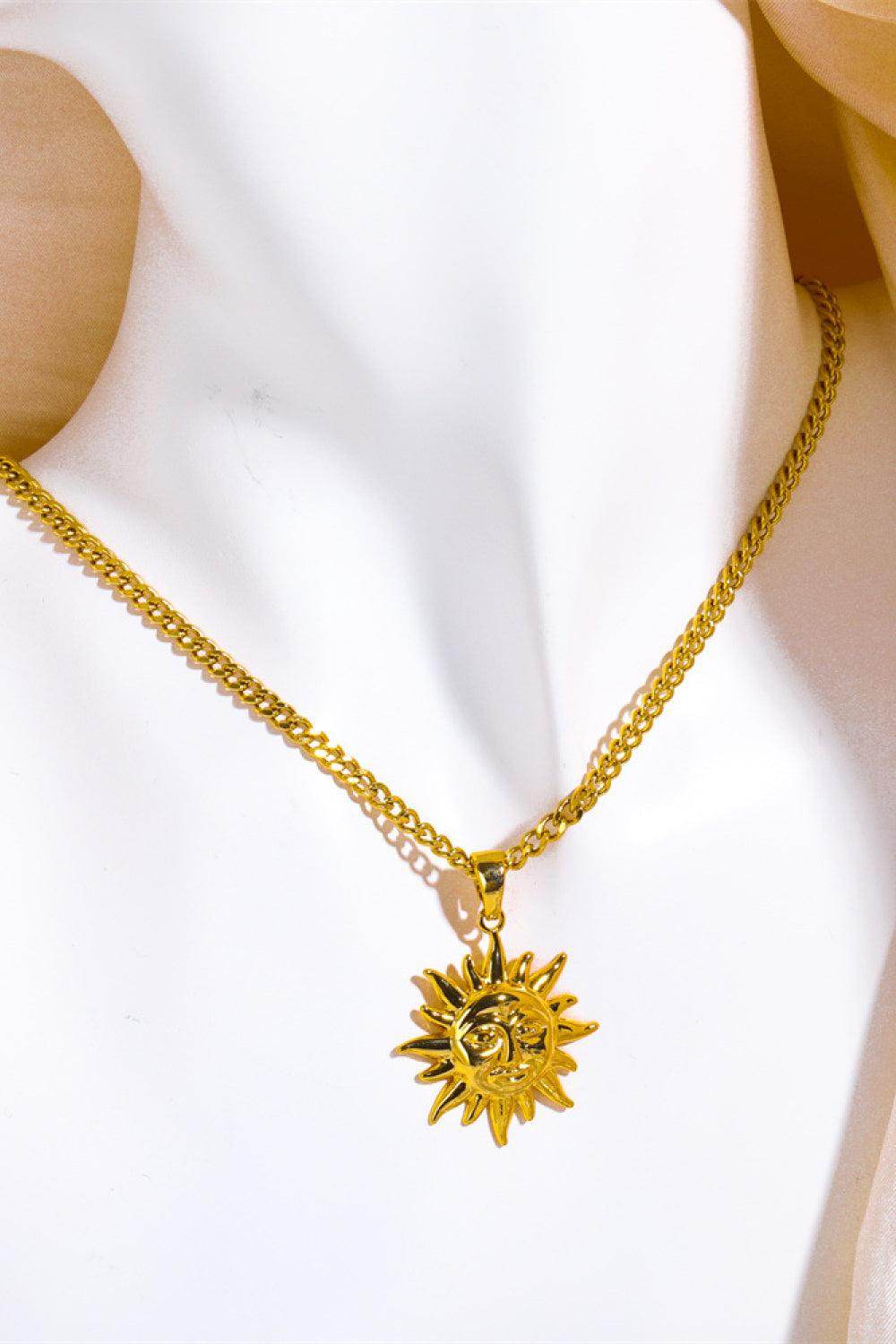 Sun Pendant Copper Necklace - Purcell's Clothing Company