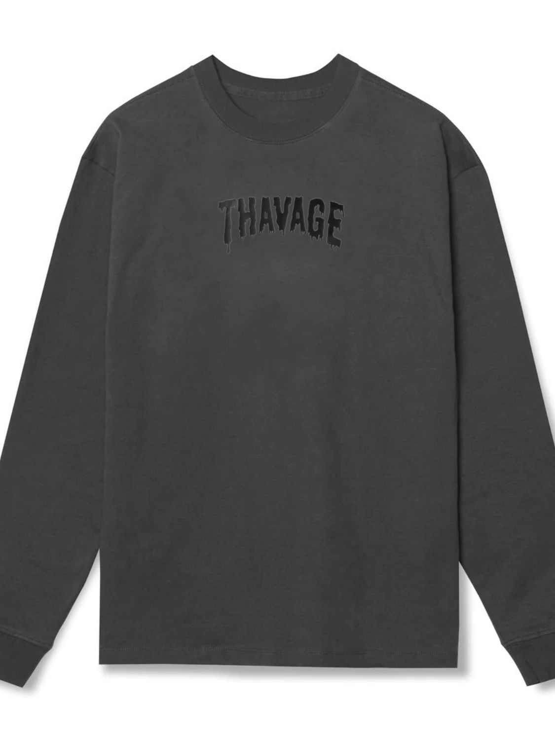 Letter Round Neck Long Sleeve T-Shirt - Purcell's Clothing Company