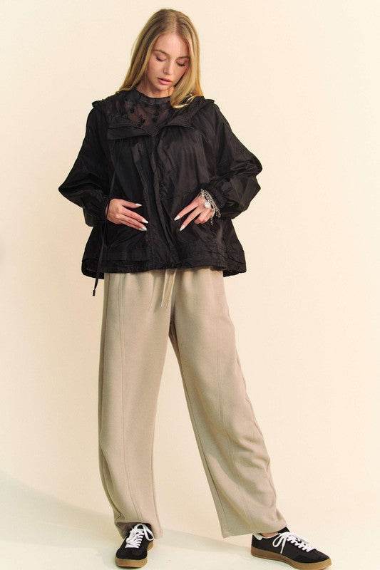 Davi & Dani Drawstring Wide Leg Sweatpants - Purcell's Clothing Company