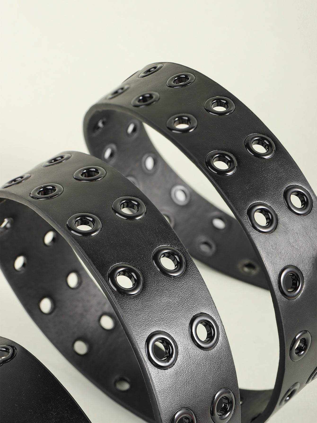 Grommet PU Leather Belt - Purcell's Clothing Company