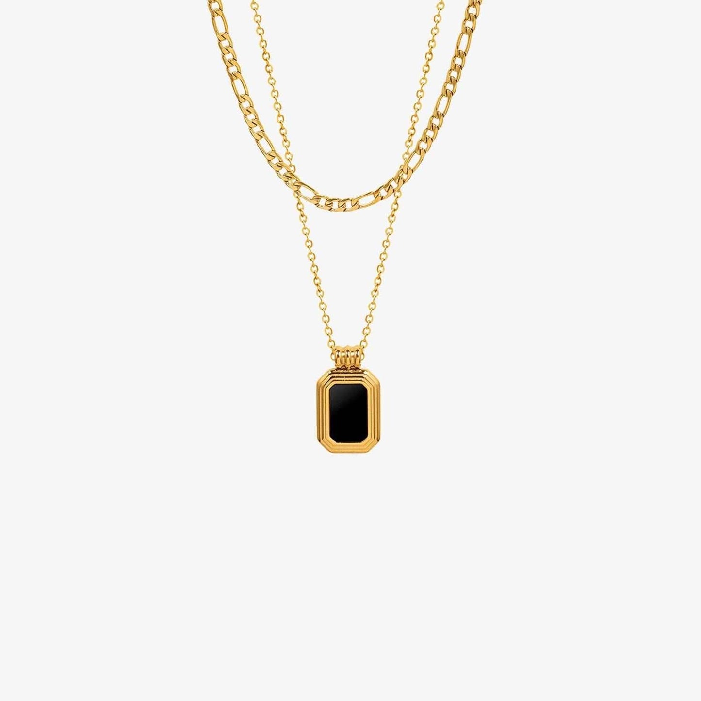Titanium Steel Gold-Plated Pendant Necklace - Purcell's Clothing Company