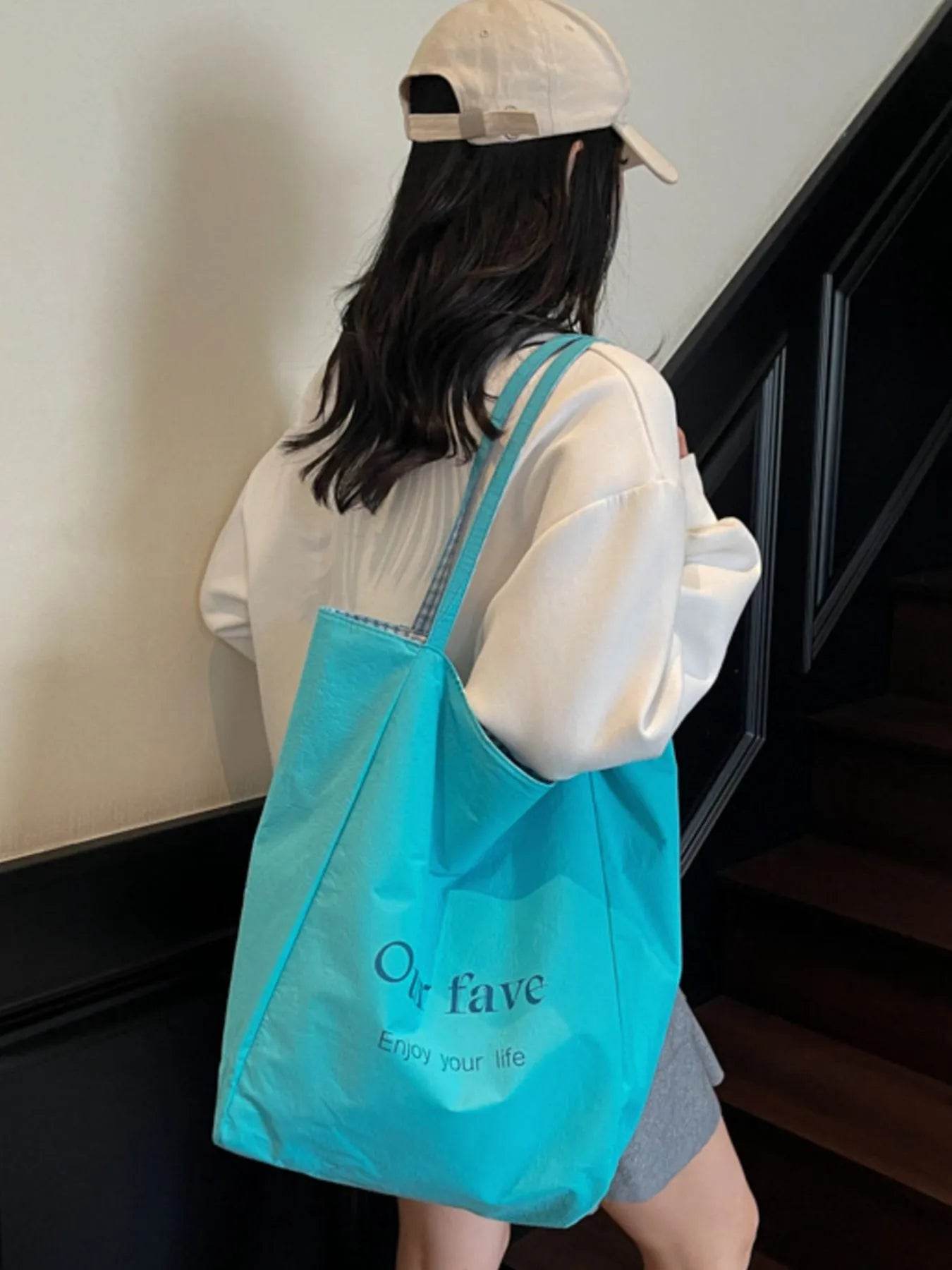 Plaid Pattern Tote Bag - Purcell's Clothing Company