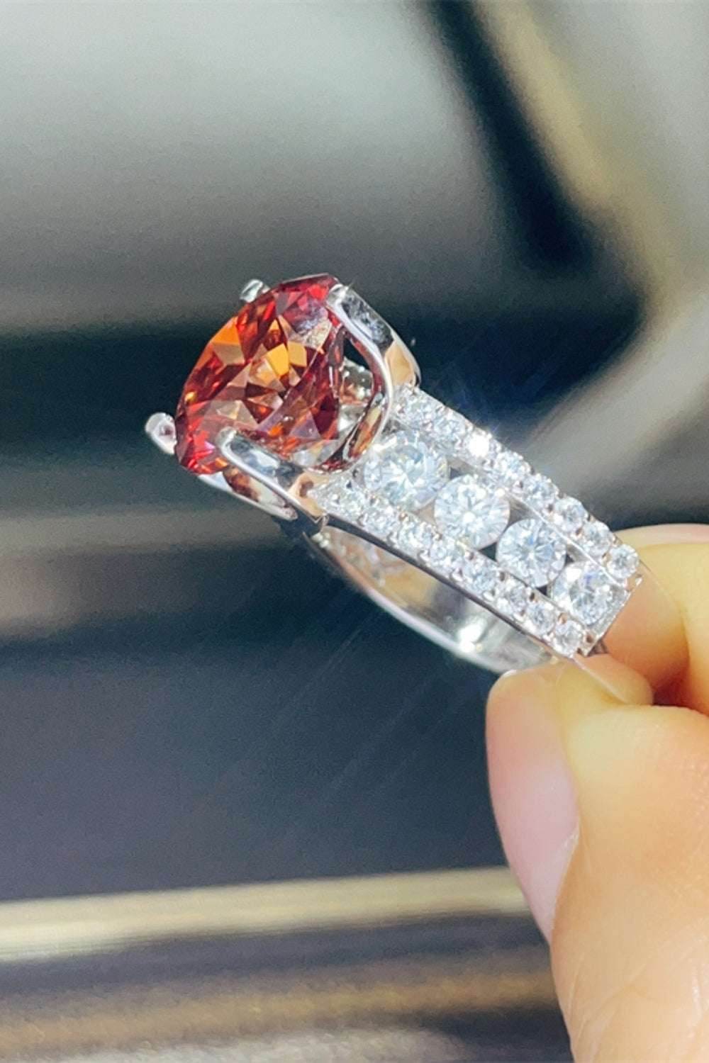 5 Carat Moissanite 925 Sterling Silver Ring - Purcell's Clothing Company