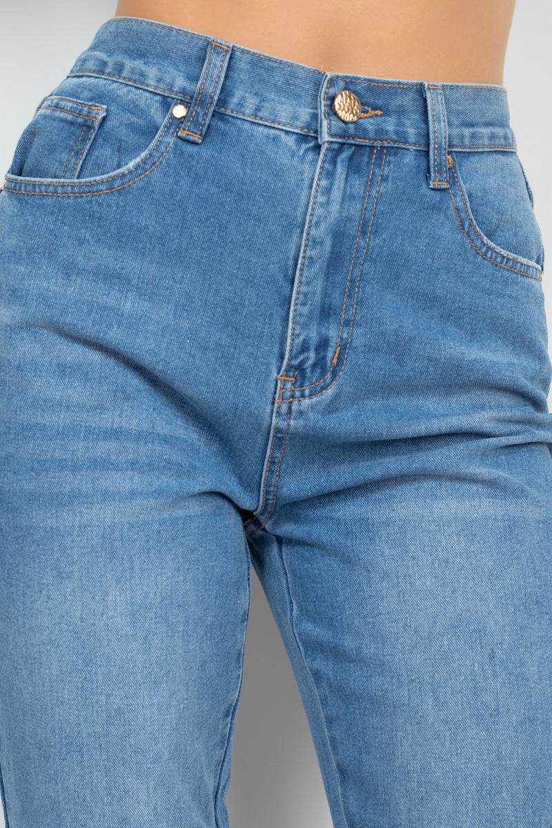 Cuffed-button Mom Jeans - Purcell's Clothing Company