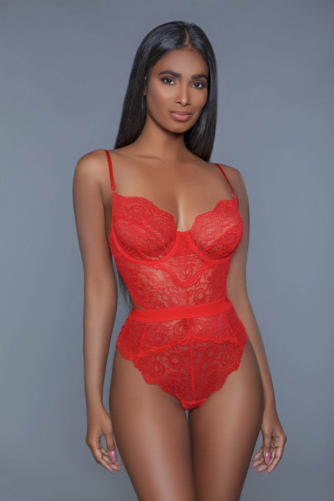 1 Pc. Non-padded Cups With Modern Cut-out Details. Hook And Eye Fastenings. Adjustable Straps - Purcell's Clothing Company