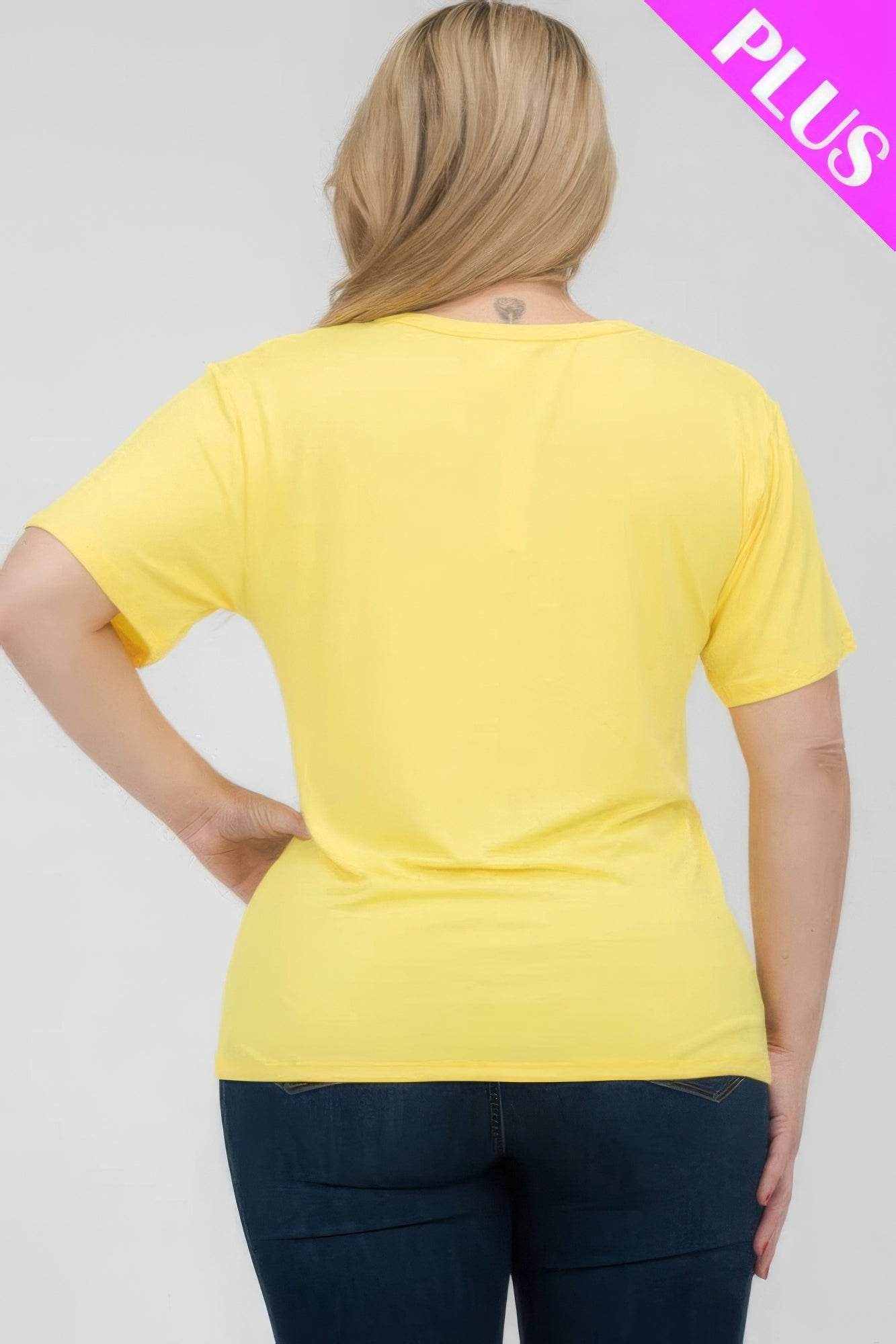 Plus Size Basic Short Sleeve T-shirt - Purcell's Clothing Company