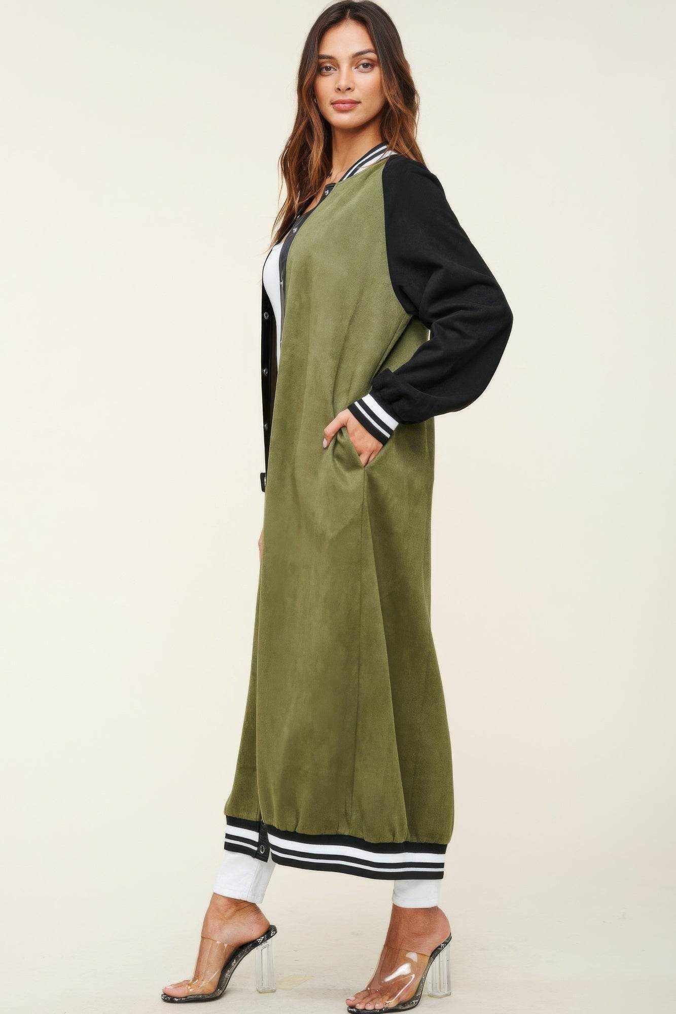 Maxi Faux Suede Jacket - Purcell's Clothing Company