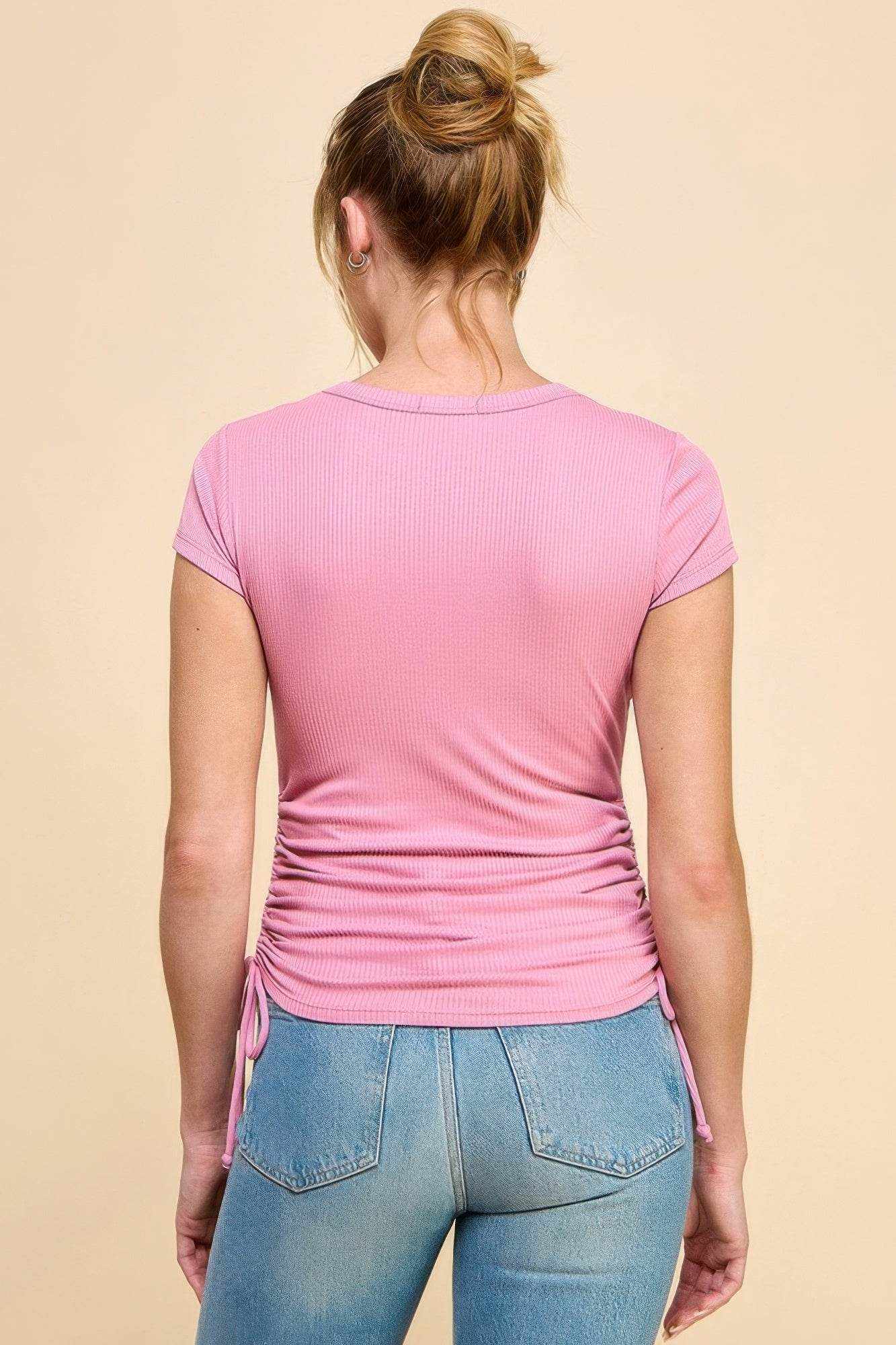 Side Ruched Detail Top - Purcell's Clothing Company