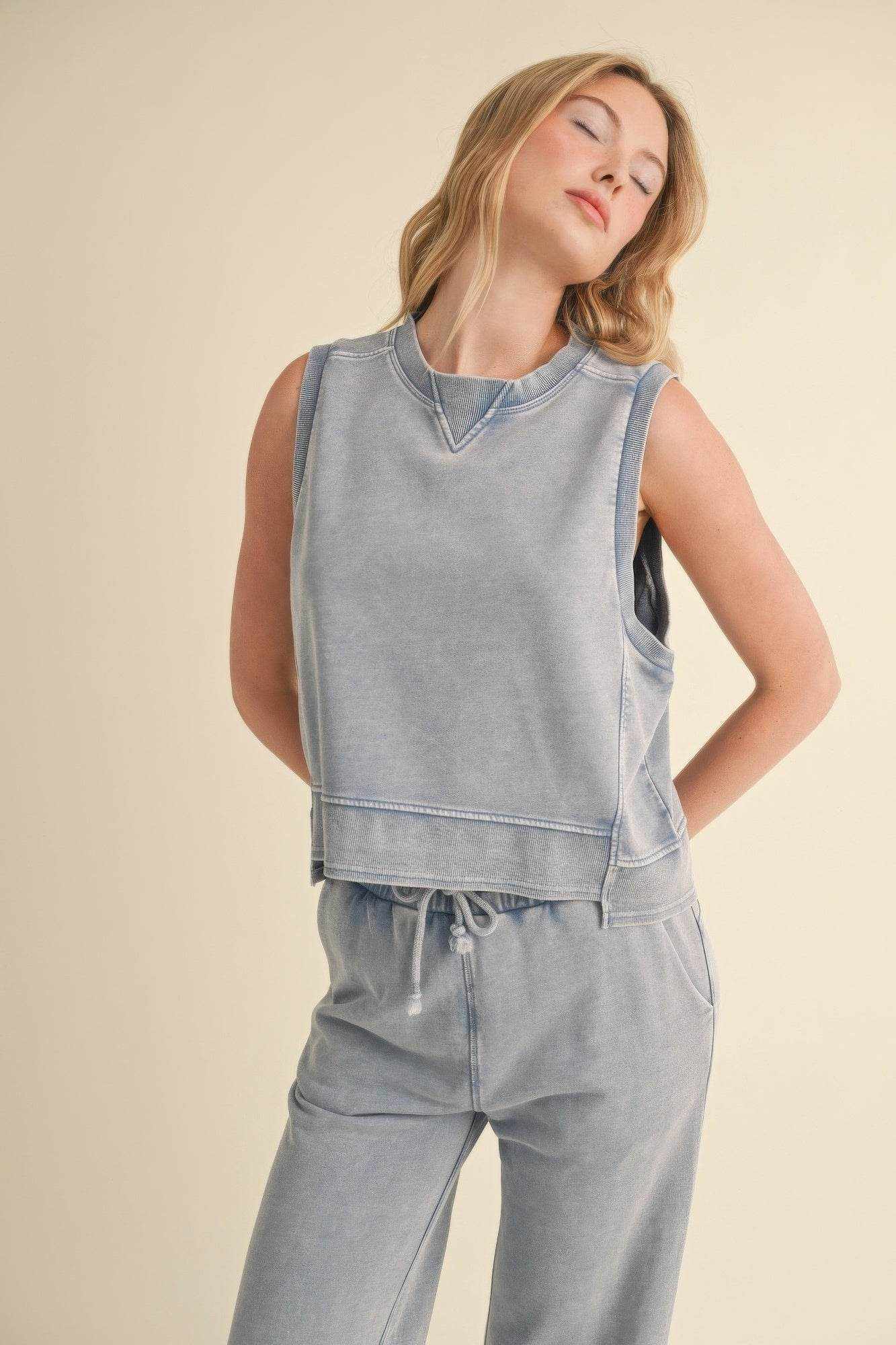 Mineral Wash Sleeveless Top - Purcell's Clothing Company