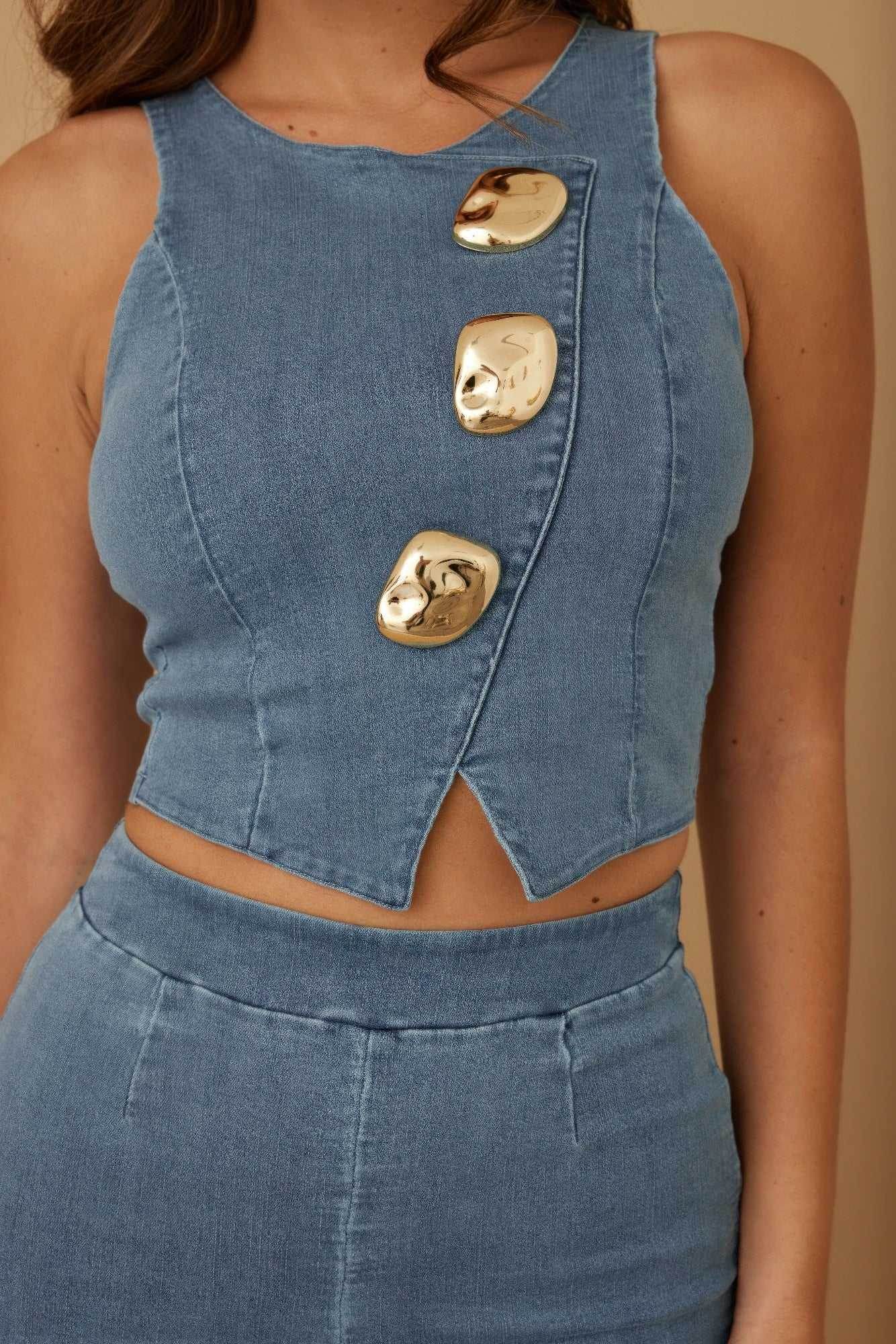Crop Vest Casual Sets - Purcell's Clothing Company