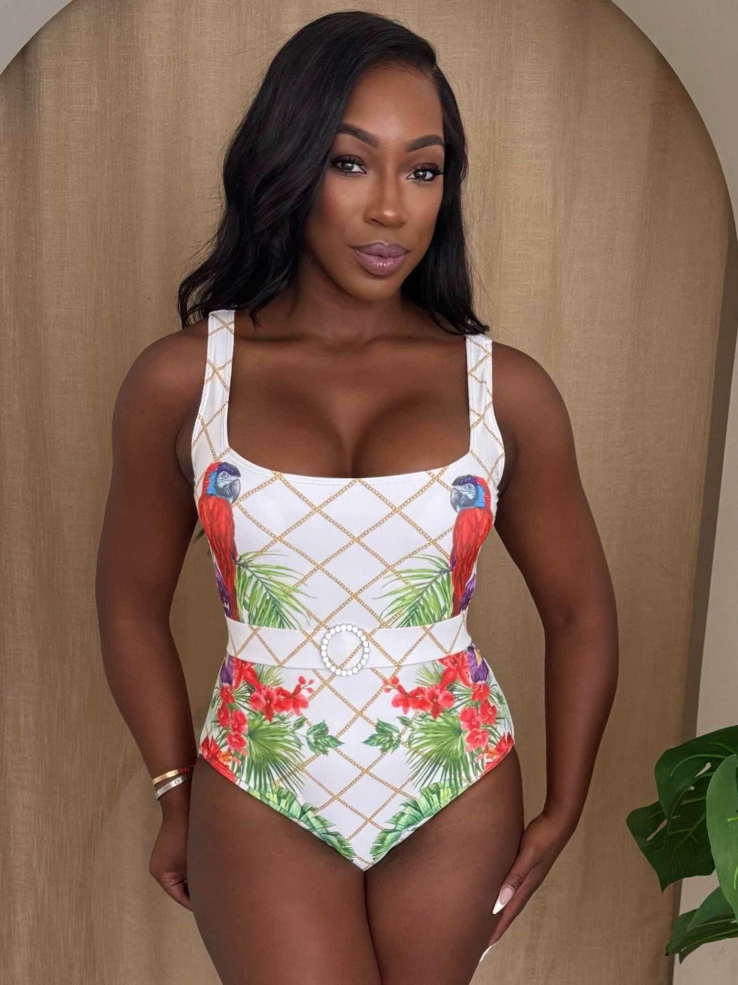 Island Muse Parrot One-piece - Purcell's Clothing Company