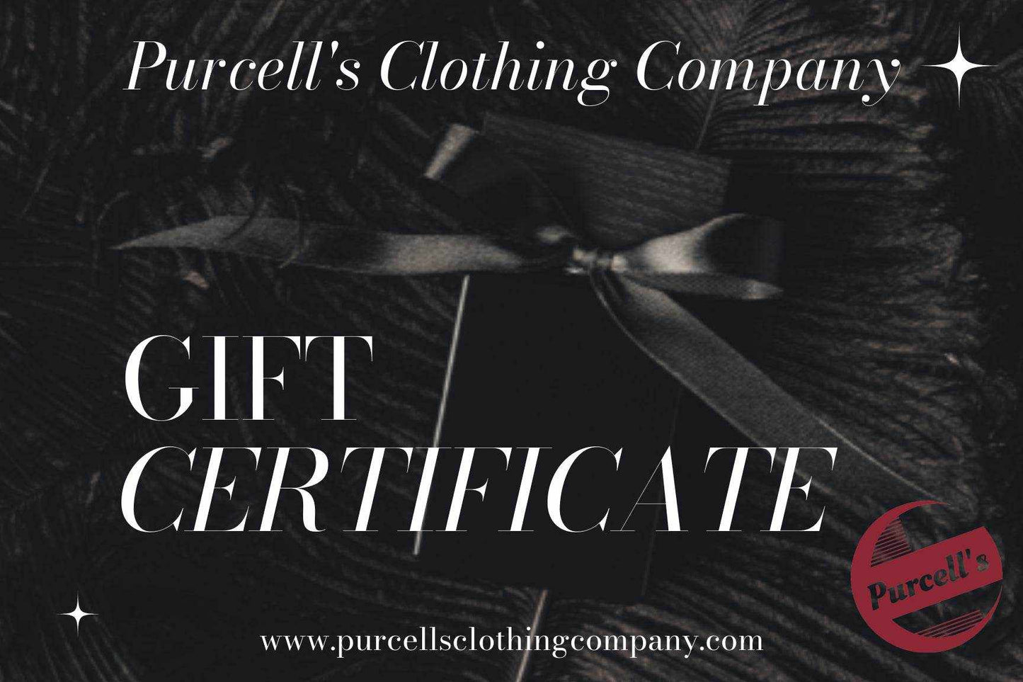 Purcell's Clothing Company Gift Card - Purcell's Clothing Company