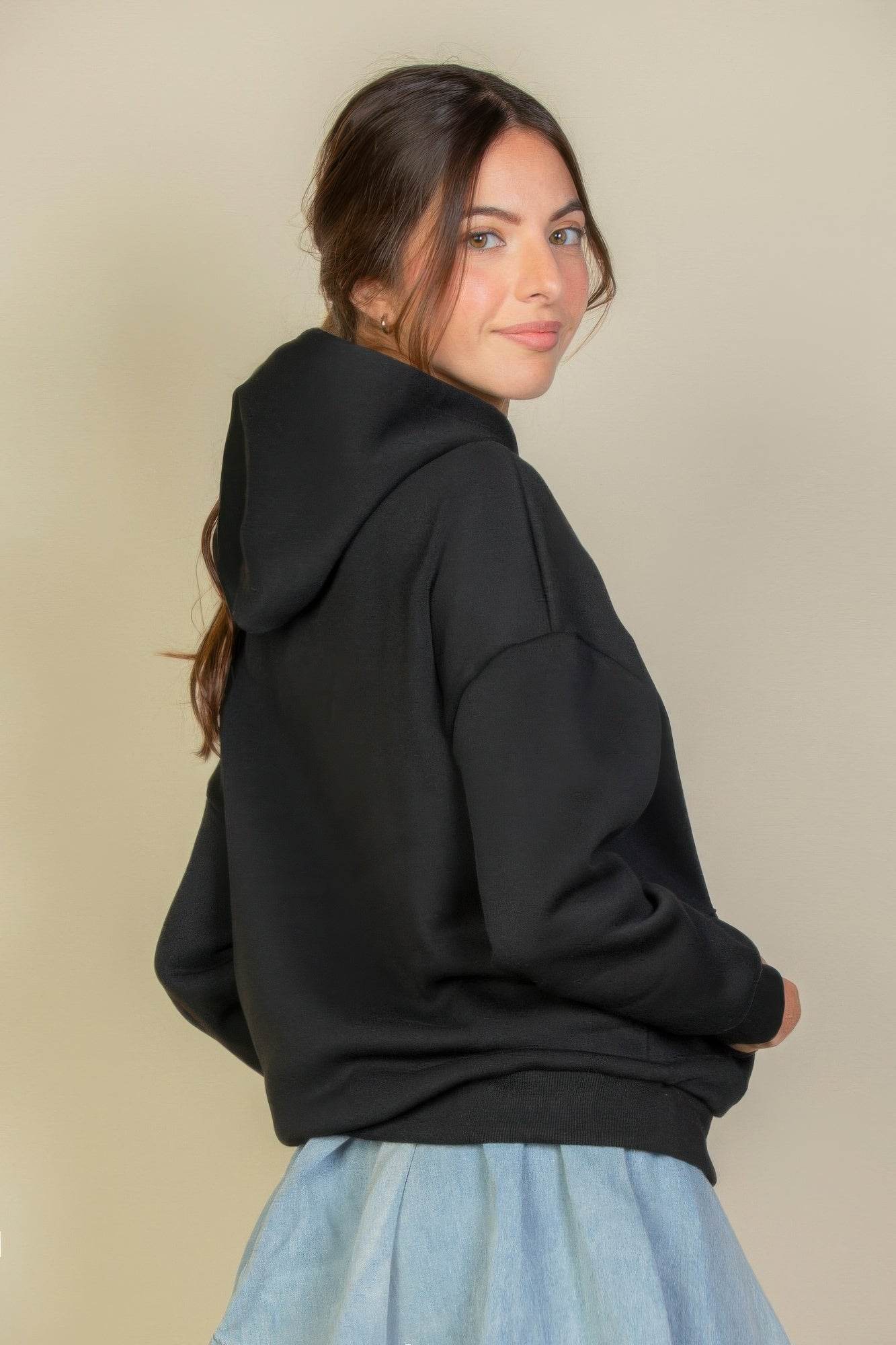 Graphic Kangaroo Pocket Drawstring Hoodie - Purcell's Clothing Company