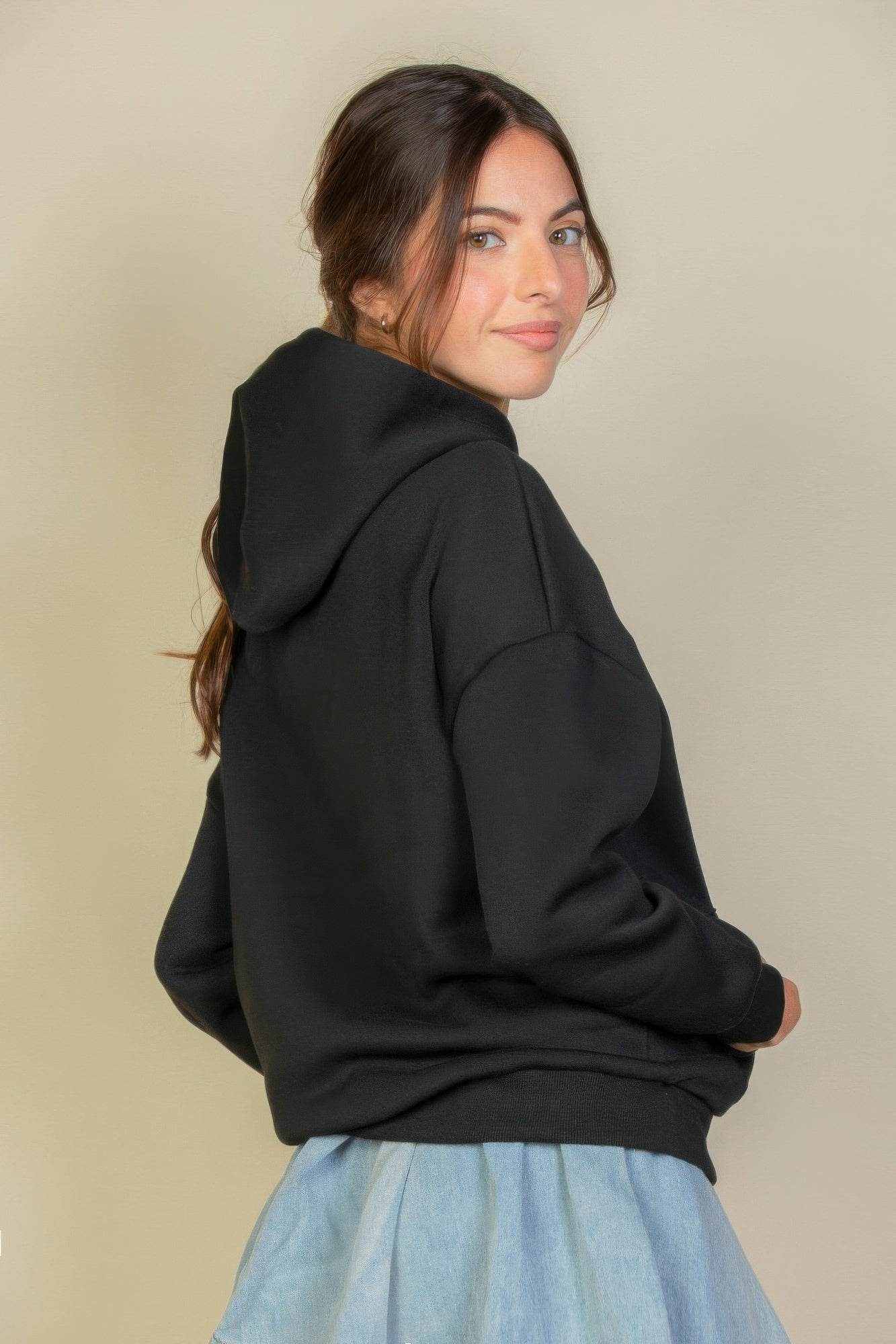 Graphic Kangaroo Pocket Drawstring Hoodie - Purcell's Clothing Company