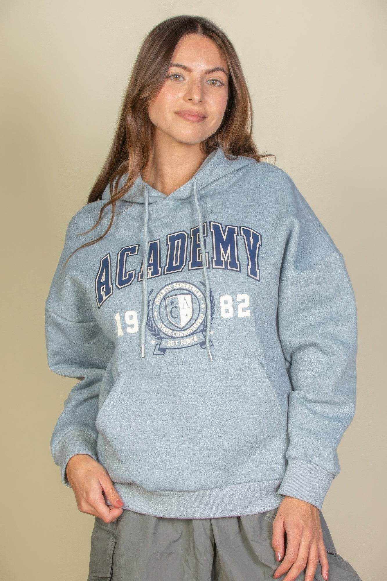 Graphic Kangaroo Pocket Drawstring Hoodie - Purcell's Clothing Company