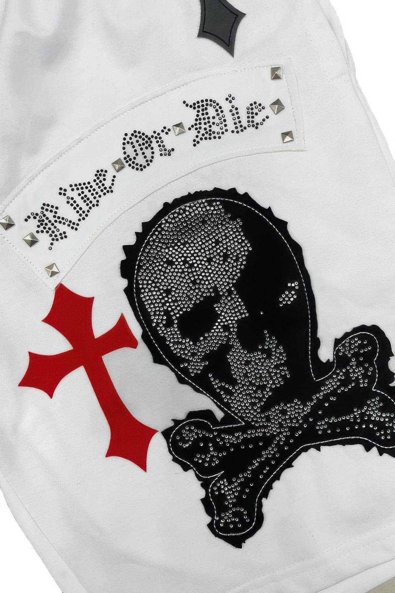 Mens Chrome Cross Skull Shorts - Purcell's Clothing Company