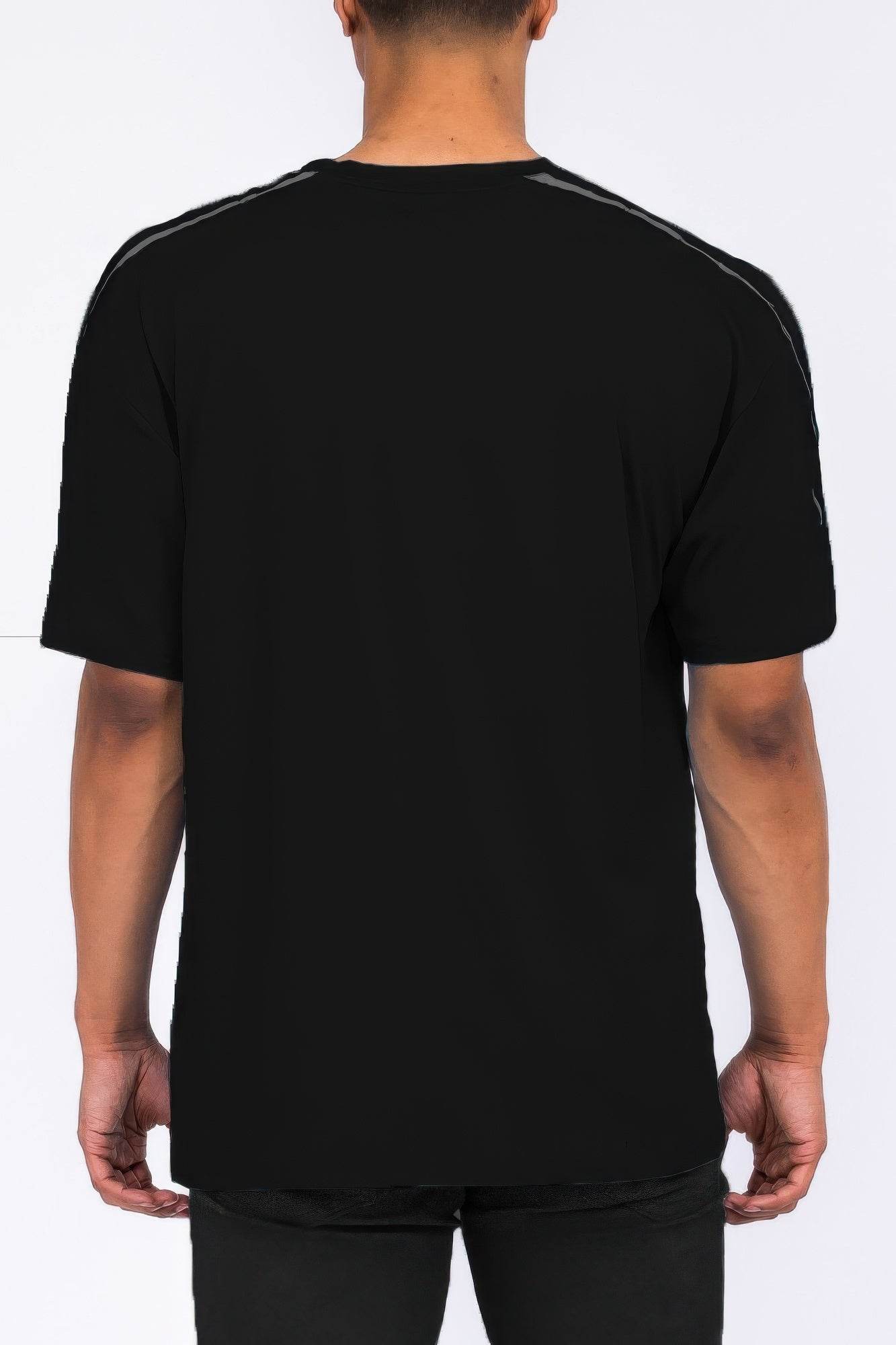 Round Neck Tape Stripe Tshirt - Purcell's Clothing Company